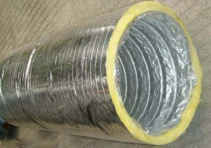 Fireproof Glasswool Flexible Aluminum Foil Duct Air Condition Flexible Duct