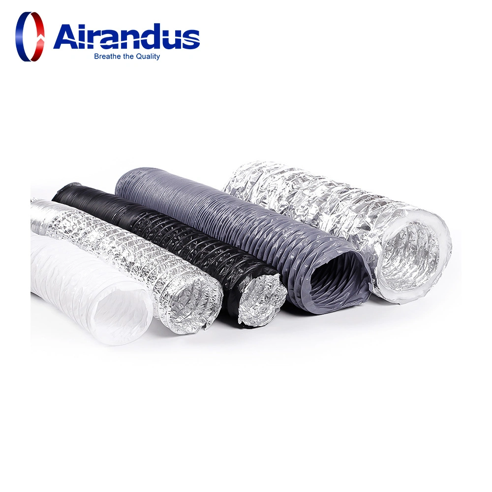 Factory Price Aluminum and PVC Combined Flexible Duct for HVAC System