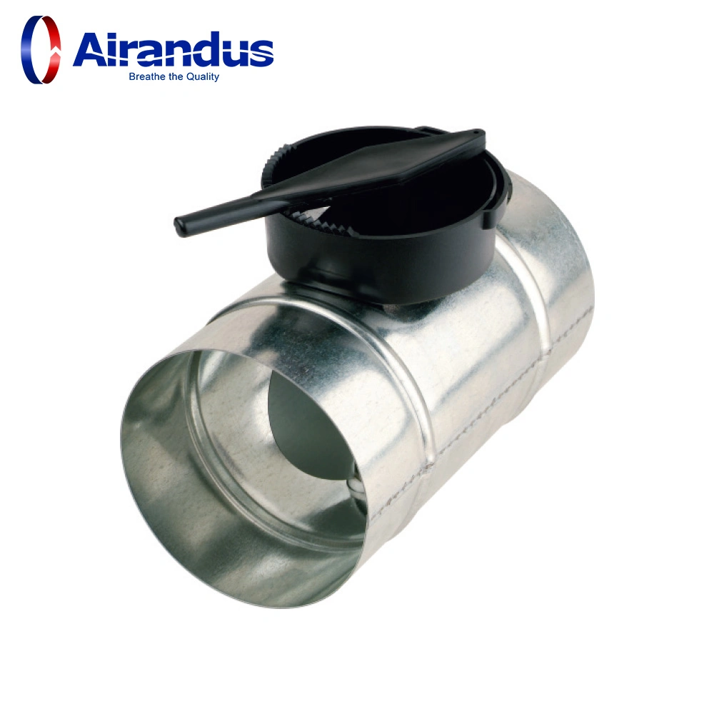 Wholesale Factory Ventilation Round Air Flow Volume Regulating Damper Rdc Controller Damper for Air Conditioning Duct