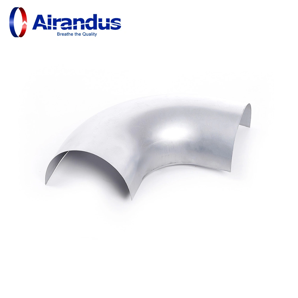 HVAC Gi Duct Spiral Duct and Fitting 90 Degree Bend for Ventilation Duct