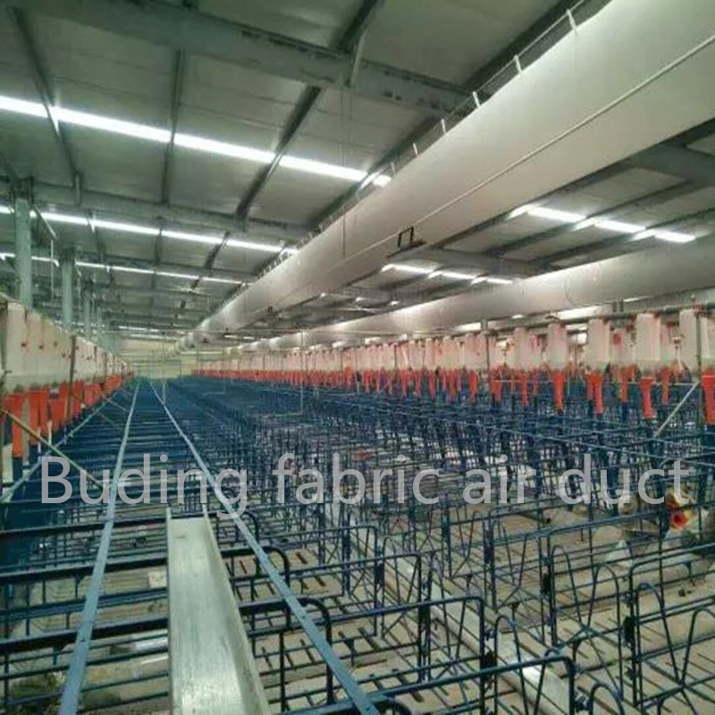 China Animal Breeding HVAC Air-Conditioning Flame Retardant Fabric Air Ducts Textile Air Ducting
