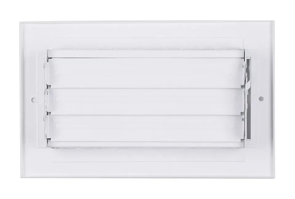 Adjustable Blade White Ceiling/Sidewall Air Register Vent Cover Diffuser Stamped Steel