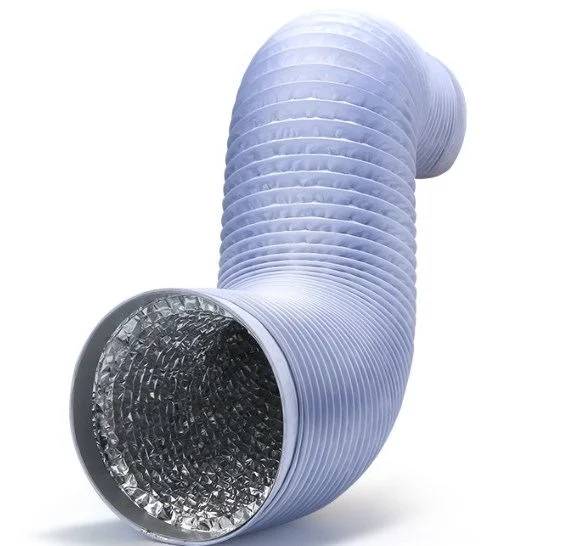 6&quot; PVC Pipe, 32 FT Flexible Ducting Vent Pipe Aluminum Foil Duct Air Duct for Ventilation