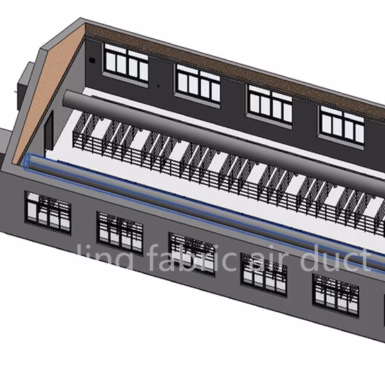 Long Service Life Good Fastness Animal Husbandry Breeding Industry Fabric Air Duct