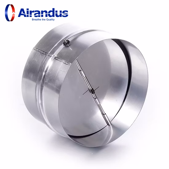 Wholesale Factory Ventilation Round Air Flow Volume PVA Back Draught Damper for Air Conditioning Duct