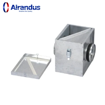 Factory Price Spiral Round Duct Filter Box for HVAC