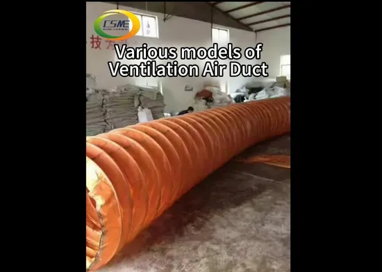 Flame Resistant Flexible PVC Spiral Steel Flexible Ventilation Air Duct with Negative Pressure