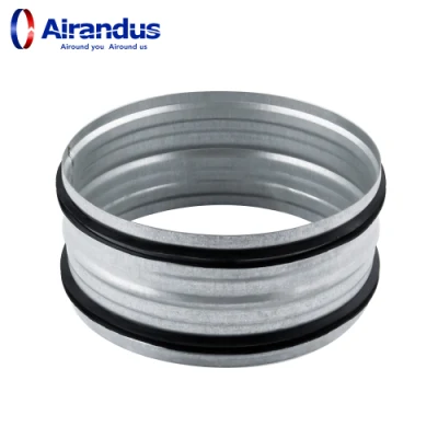 Ventilation Galvanized Steel Spiral Duct Fitting Coupling for HVAC System