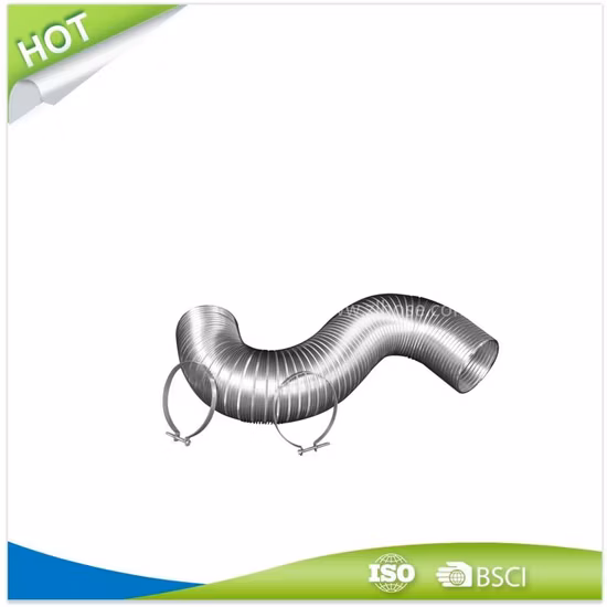 Flexible Aluminum Duct with Screw Clamps 110mm X2.2m